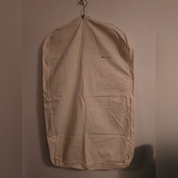 Loro Piana Beige Canvas Garment Bag Travel Closet Storage 38” x 22”